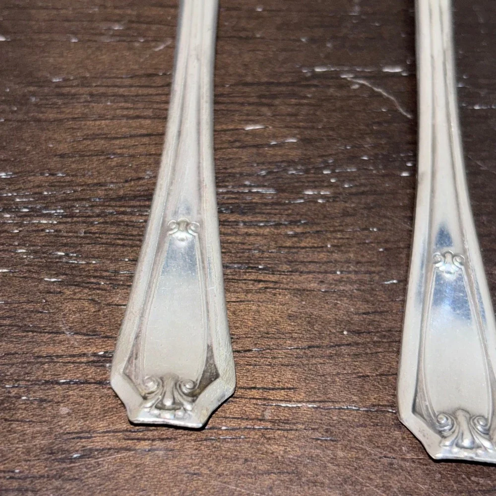 Capitol Silver Plate |‎ Carrollton | Vintage Iced Tea Spoons | Set of 5